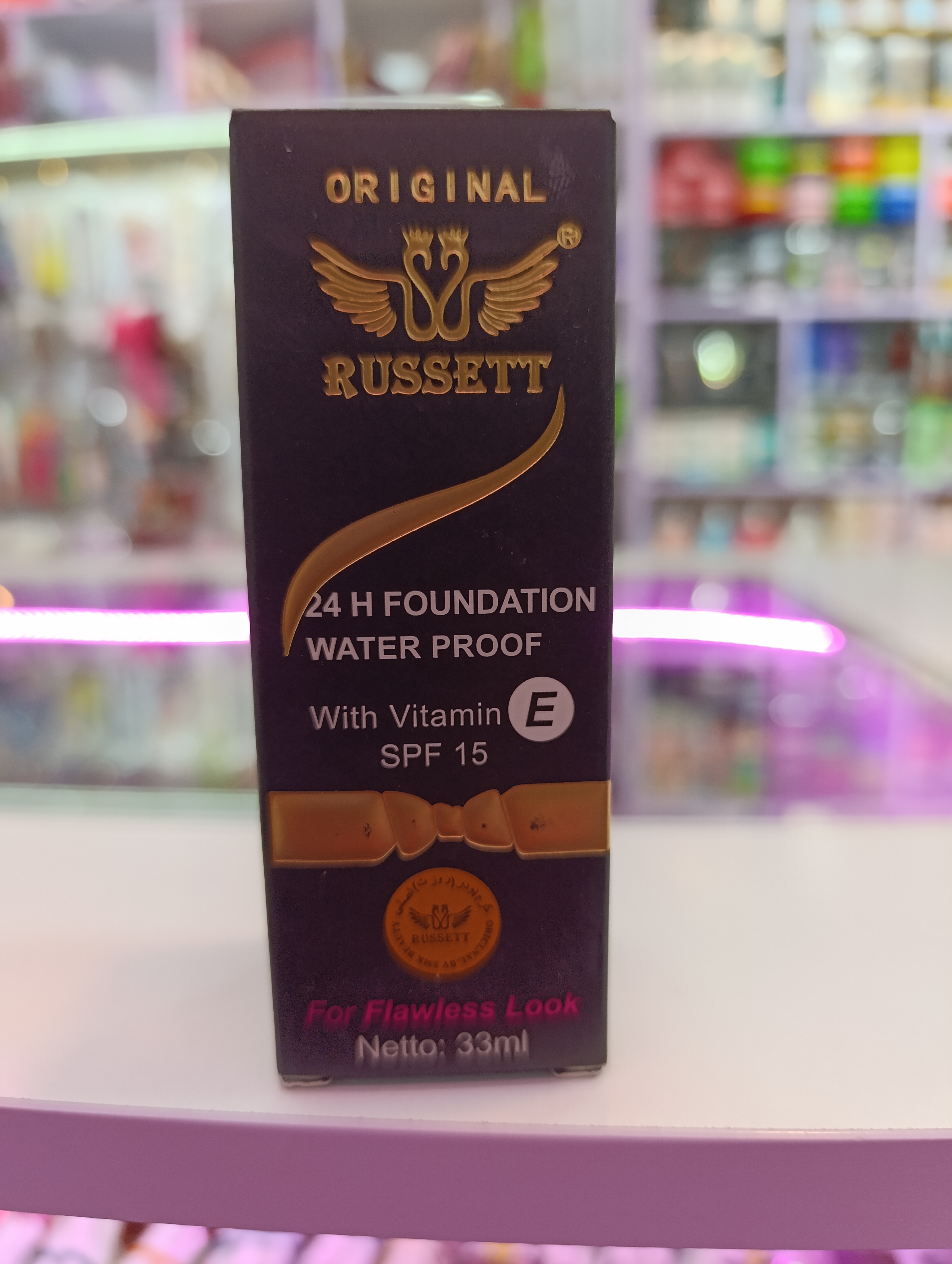 کرم پودر Russett اصلی 24 ساعته SPF15